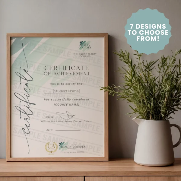 Hard copy certificate Hard copy certificate