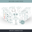 Brow Lamination Record Card Pack Brow Lamination Record Card Pack