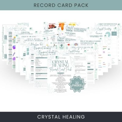 Crystal Healing Record Card Pack Crystal Healing Record Card Pack