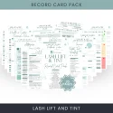 Lash Lift and Tint Record Card Pack Lash Lift and Tint Record Card Pack