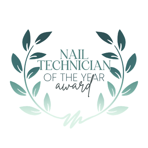 Nail Technician of the Year award badge