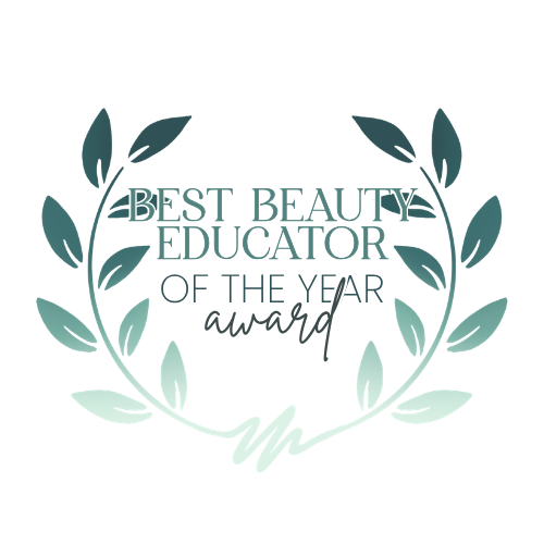Best Beauty Educator of the Year award badge